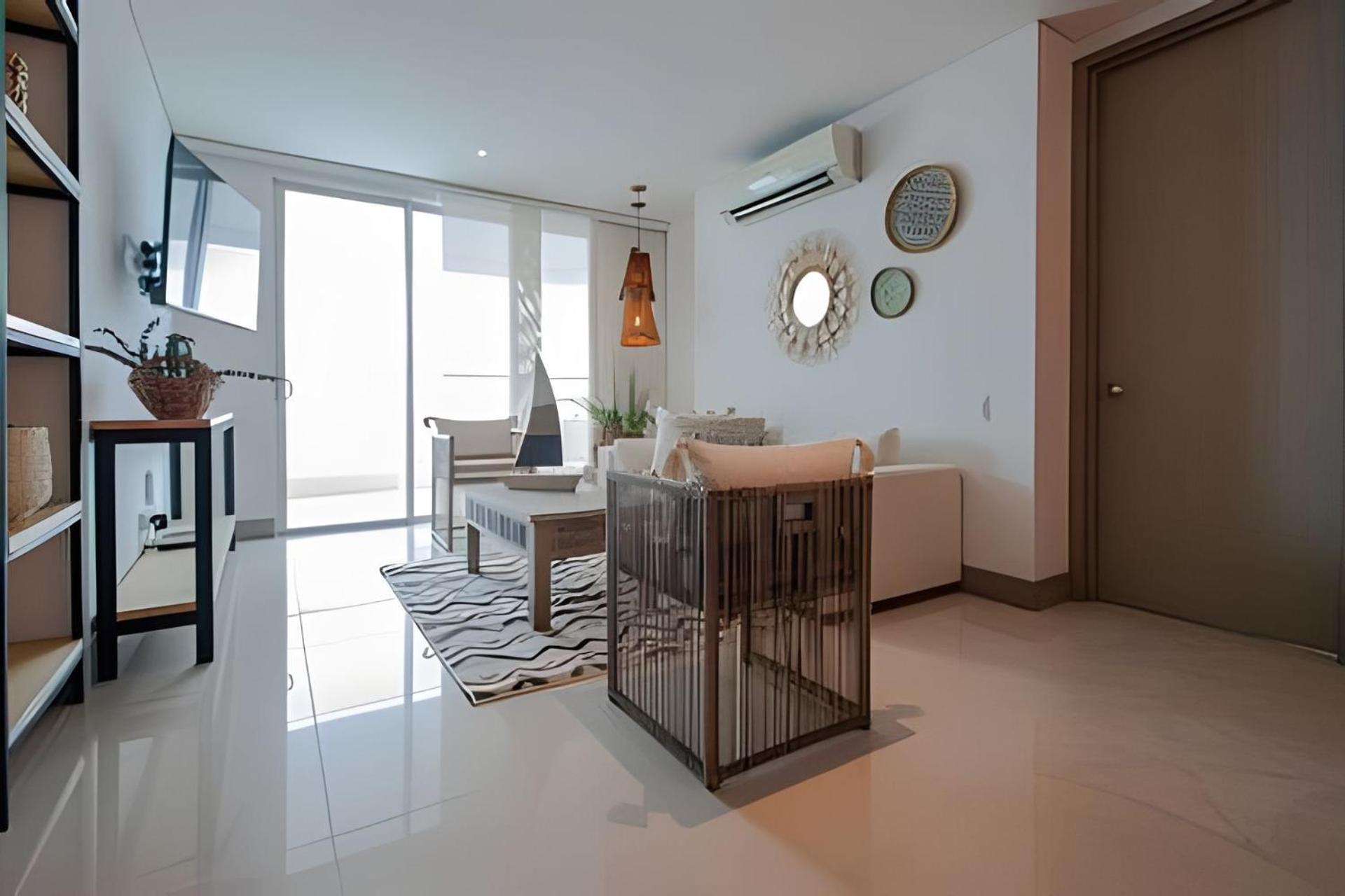 Laurdhomes Lujoso Apto Piso 28 Frente Al Mar, 2bth