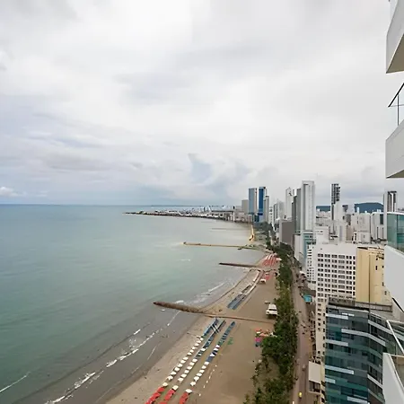 Laurdhomes Lujoso Apto Piso 28 Frente Al Mar, 2bth *